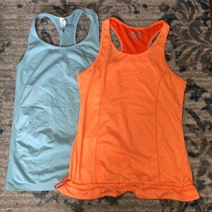 2 workout tanks Old Navy Active and Layer 8 size L